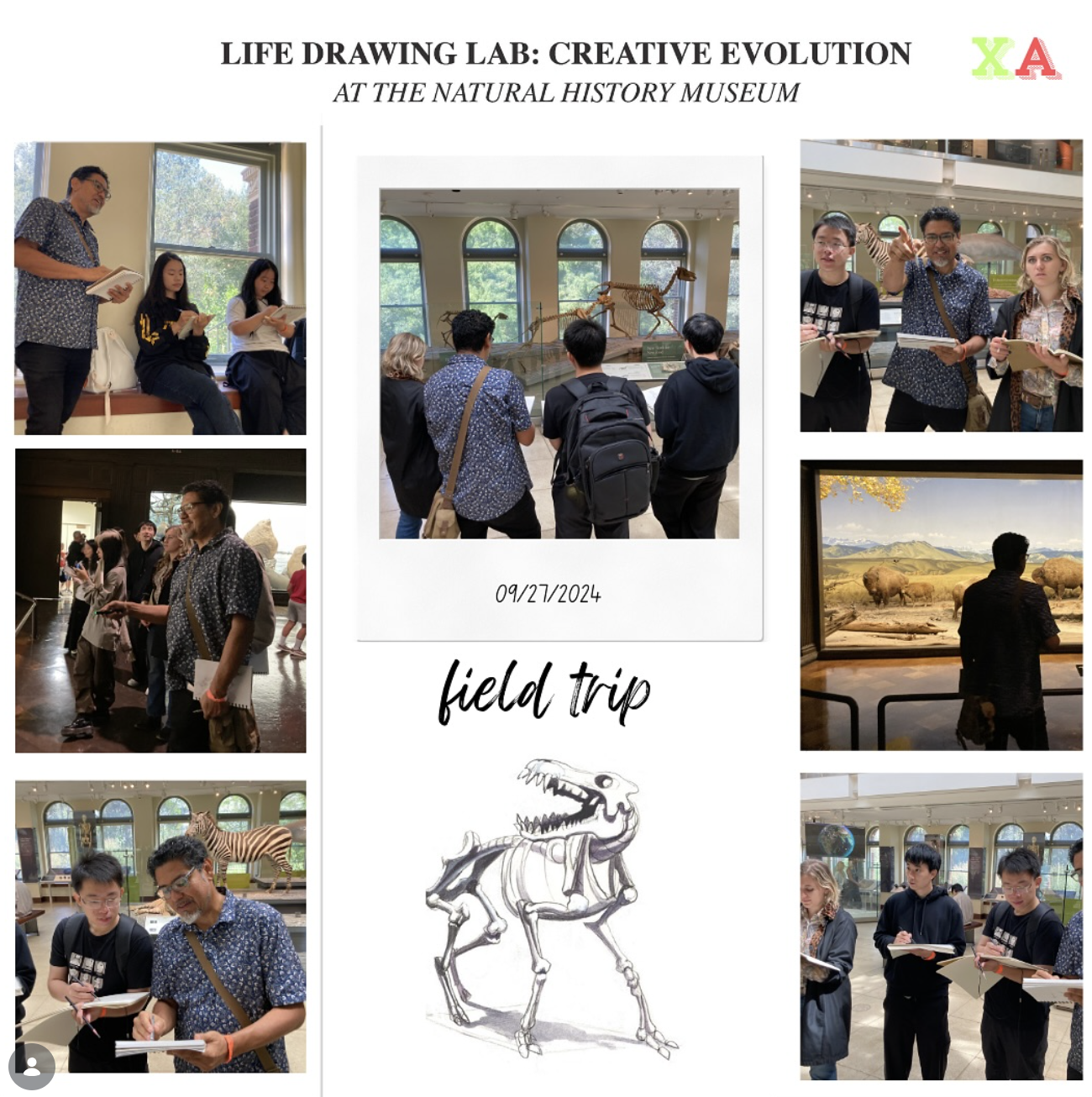 Life drawing field trip images